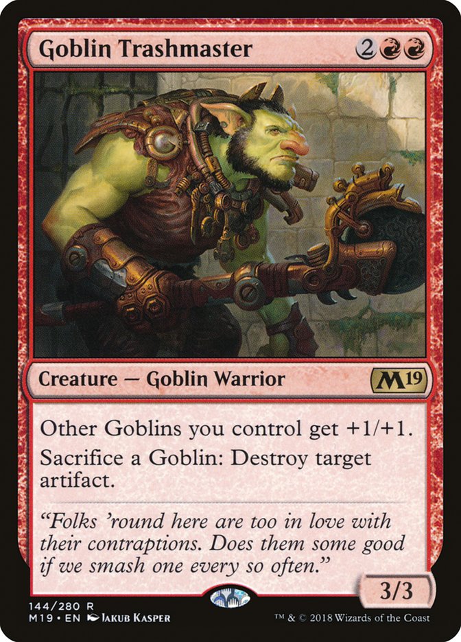 Goblin Trashmaster 144/280 (Core Set 2019)  | Good Games North