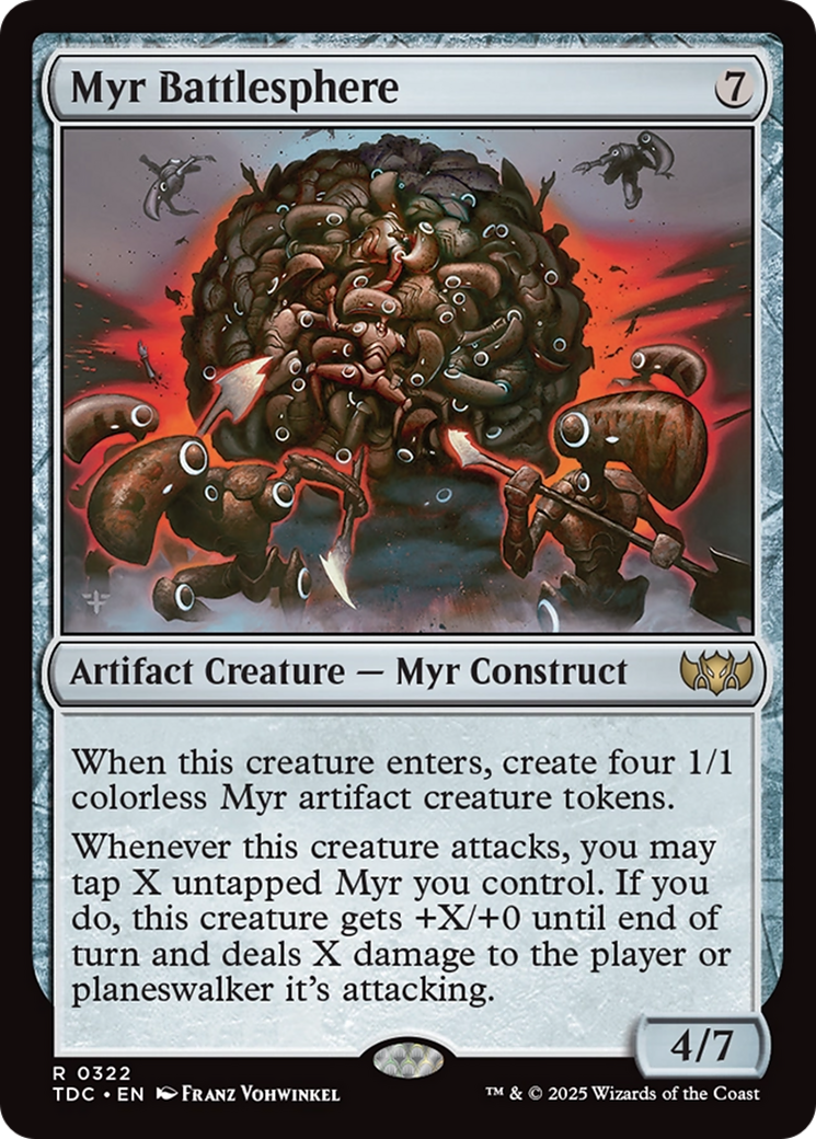 Myr Battlesphere [Tarkir: Dragonstorm Commander] | Good Games North