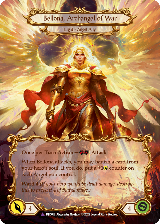Figment of War // Bellona, Archangel of War (Marvel) [DTD012] (Dusk Till Dawn)  Cold Foil | Good Games North
