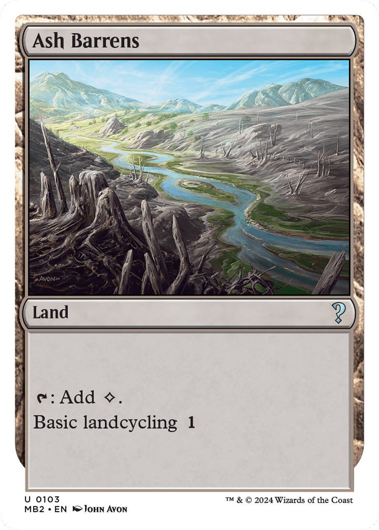 Ash Barrens (White Border) [Mystery Booster 2] | Good Games North
