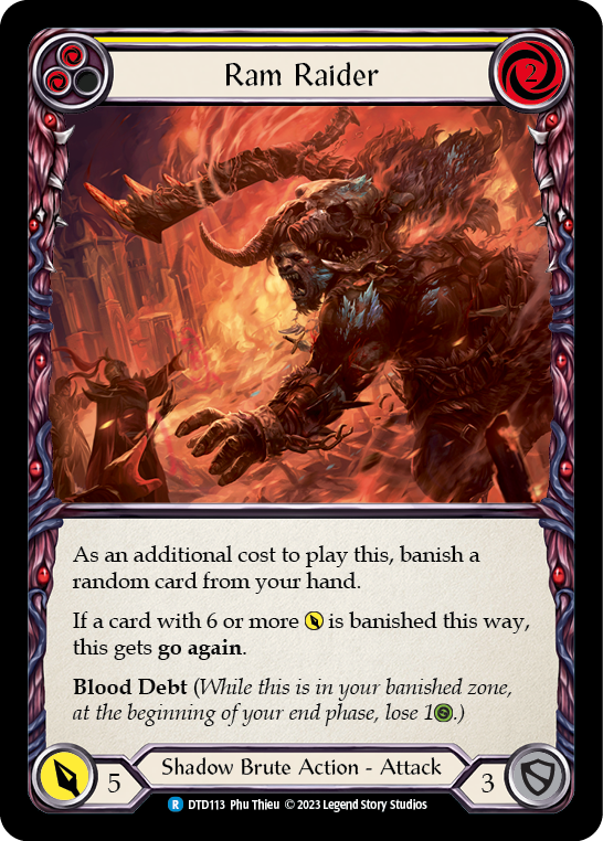 Ram Raider (Yellow) [DTD113] (Dusk Till Dawn)  Rainbow Foil | Good Games North