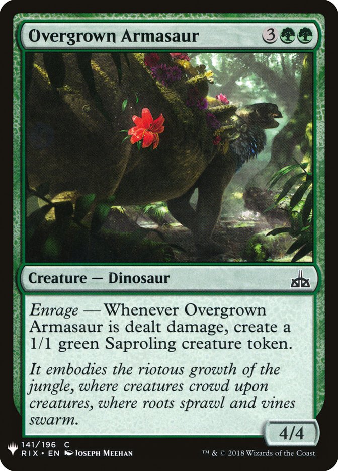 Overgrown Armasaur [Mystery Booster] | Good Games North