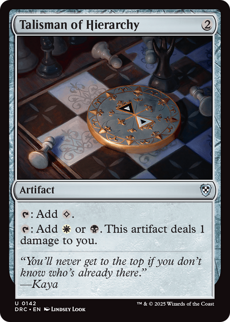 Talisman of Hierarchy [Aetherdrift Commander] | Good Games North