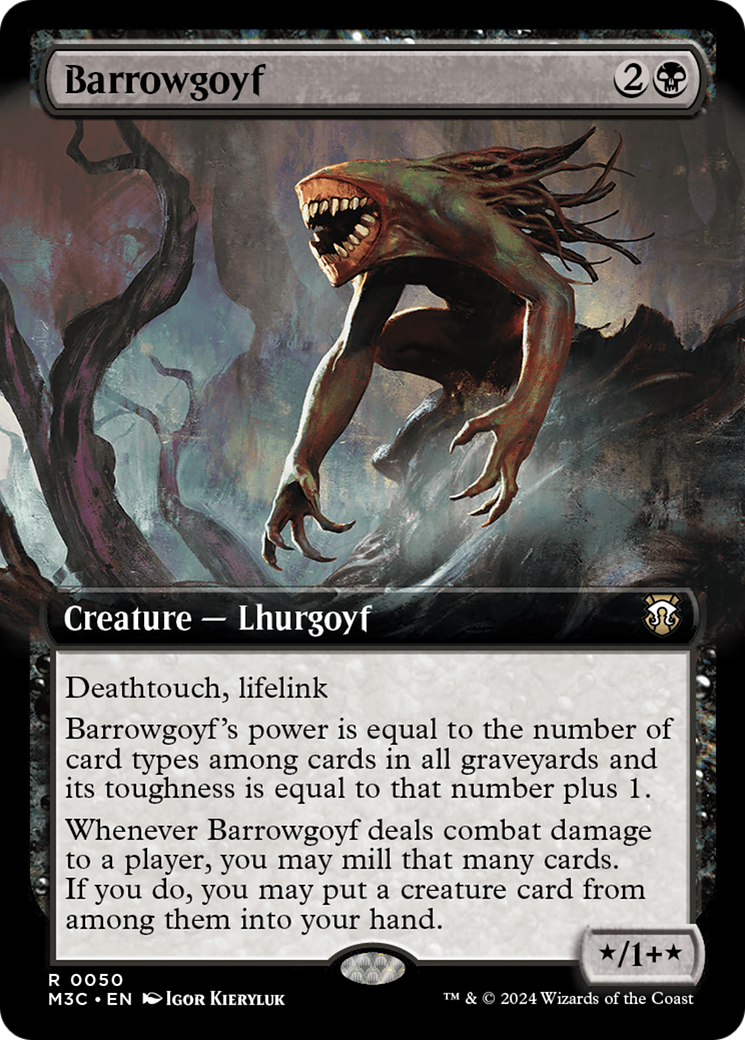Barrowgoyf (Extended Art) (Ripple Foil) [Modern Horizons 3 Commander] | Good Games North