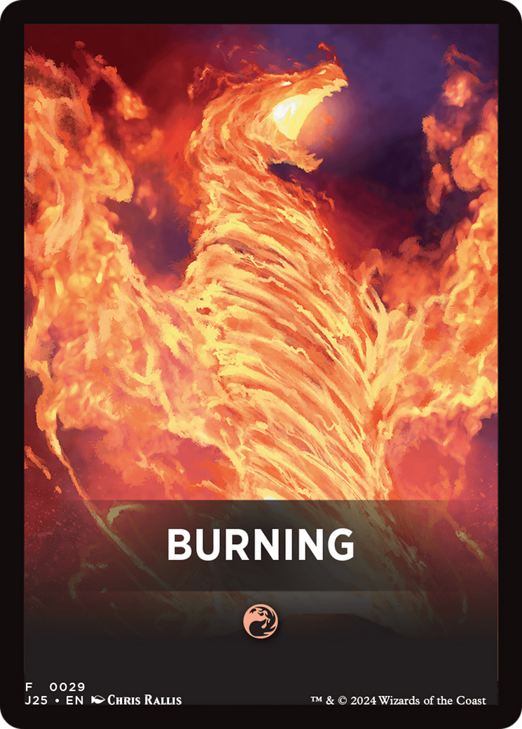 Burning Theme Card [Foundations Jumpstart Front Cards] | Good Games North