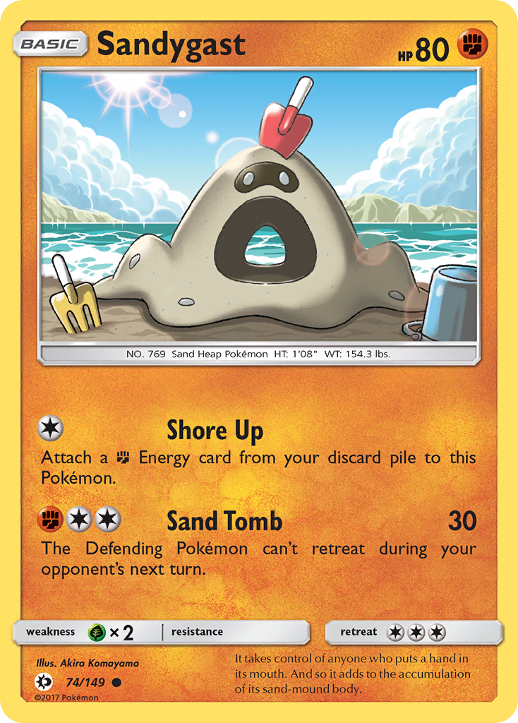 Sandygast (74/149) [Sun & Moon: Base Set] | Good Games North