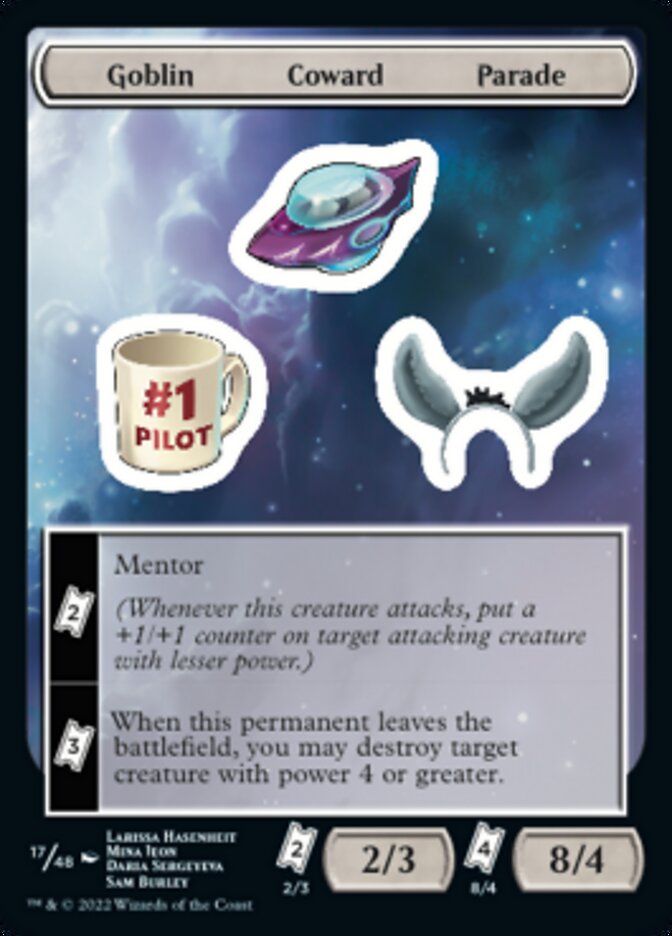 Goblin Coward Parade [Unfinity Stickers] | Good Games North