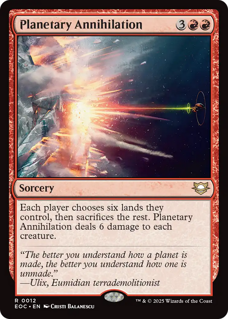 Planetary Annihilation [Edge of Eternities Commander] | Good Games North