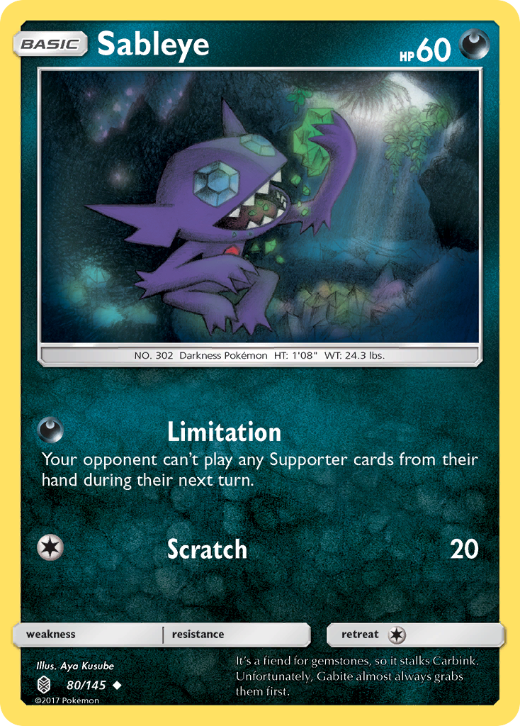 Sableye (80/145) [Sun & Moon: Guardians Rising] | Good Games North