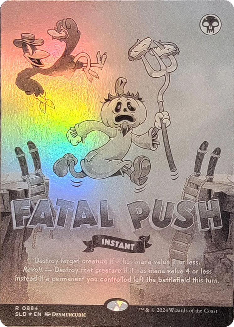 Fatal Push (0884) (Black & White Foil) [Secret Lair Drop Series] | Good Games North