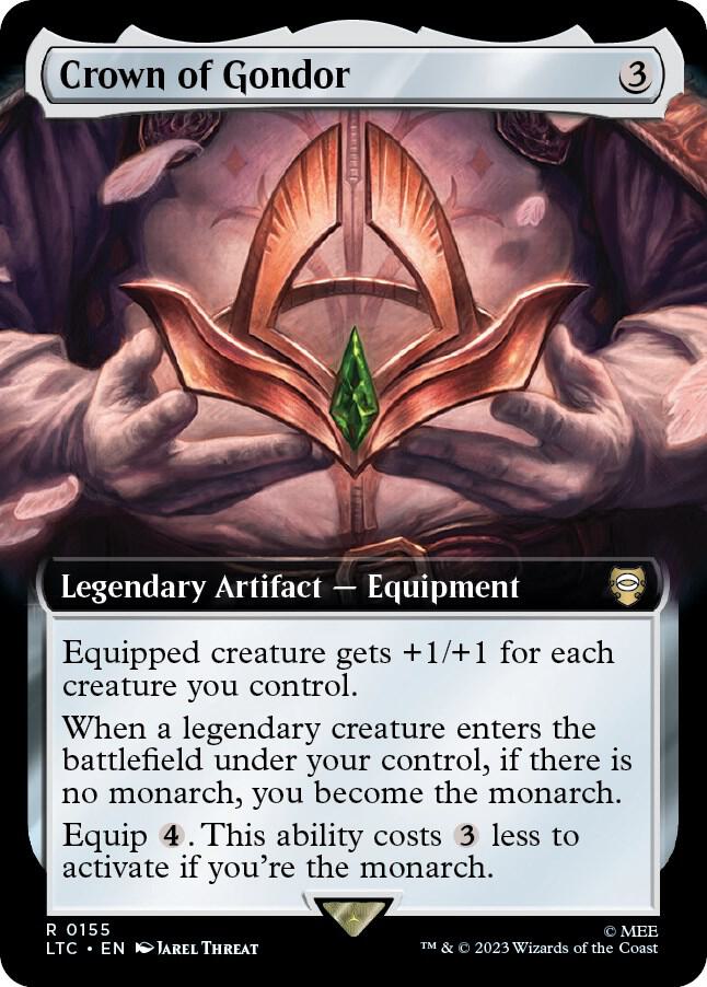 Crown of Gondor 155/347 (Commander: The Lord of the Rings: Tales of Middle-earth)  - Extended Art | Good Games North