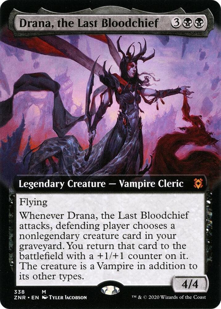 Drana the Last Bloodchief Extended Art (Zendikar Rising)  - undefined | Good Games North