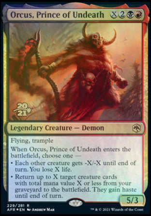Orcus, Prince of Undeath [Dungeons & Dragons: Adventures in the Forgotten Realms Prerelease Promos] | Good Games North