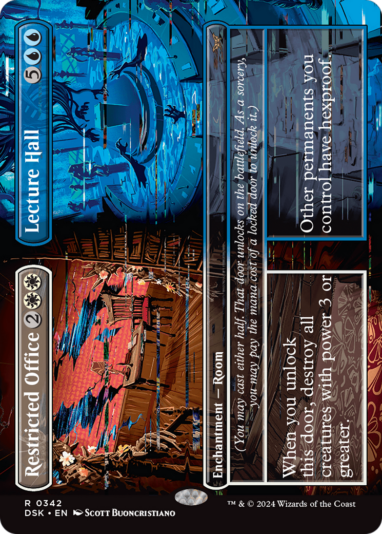 Restricted Office // Lecture Hall (Borderless) [Duskmourn: House of Horror] | Good Games North