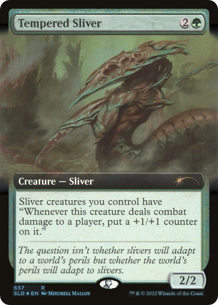Tempered Sliver Extended Art (Secret Lair Drop Series)  - Foil | Good Games North