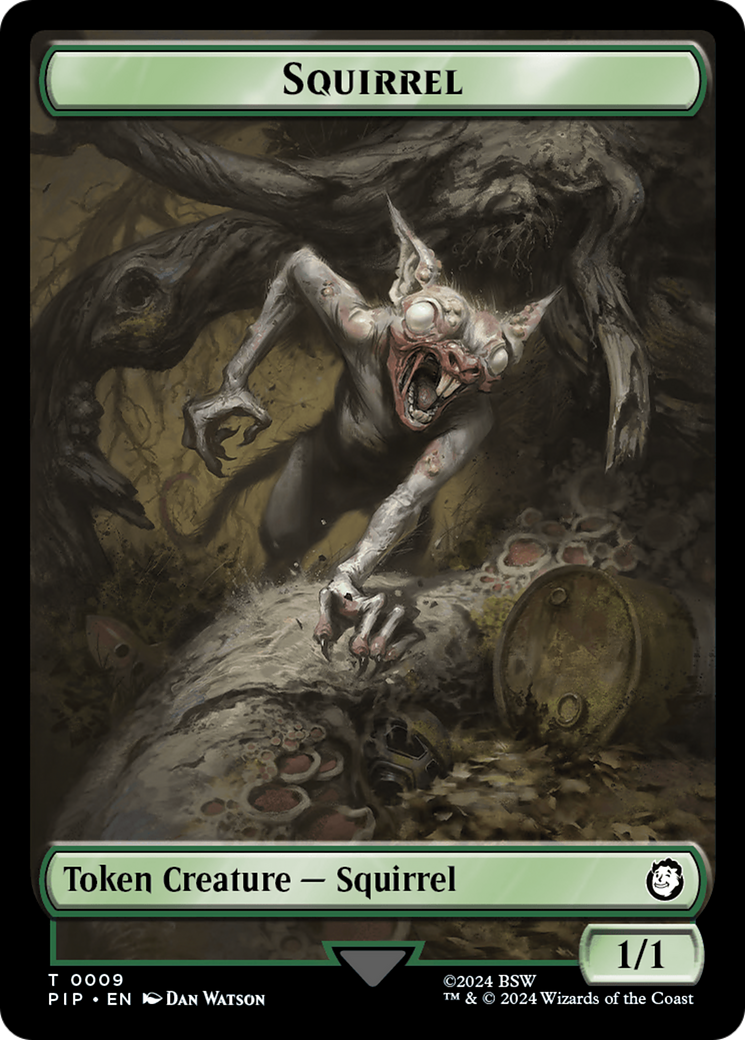 Junk // Squirrel Double-Sided Token [Fallout Tokens] | Good Games North