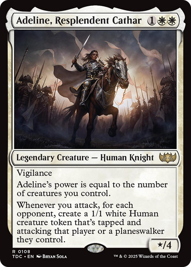 Adeline, Resplendent Cathar [Tarkir: Dragonstorm Commander] | Good Games North