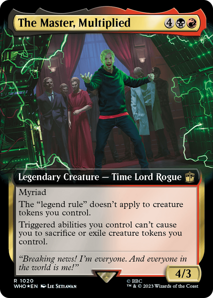 The Master, Multiplied (Extended Art) (Surge Foil) [Doctor Who] | Good Games North