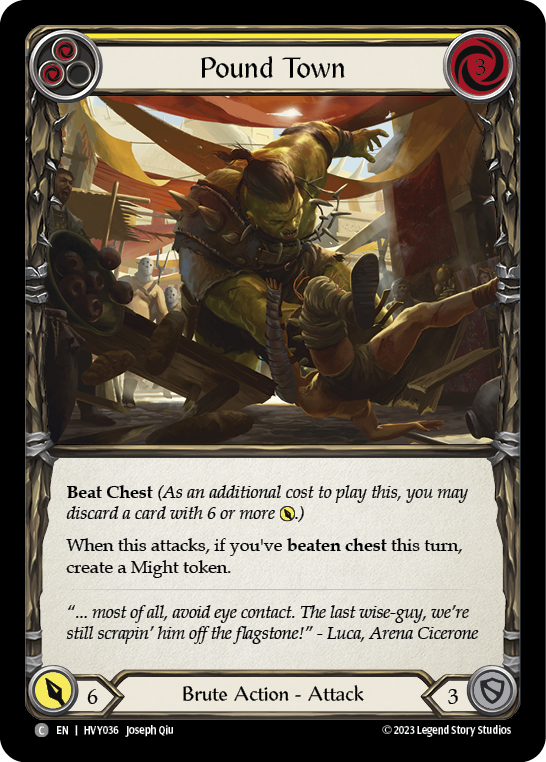 Pound Town (Yellow) [HVY036] (Heavy Hitters) | Good Games North