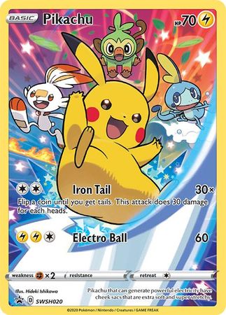 Pikachu (SWSH020) [Sword & Shield: Black Star Promos] | Good Games North