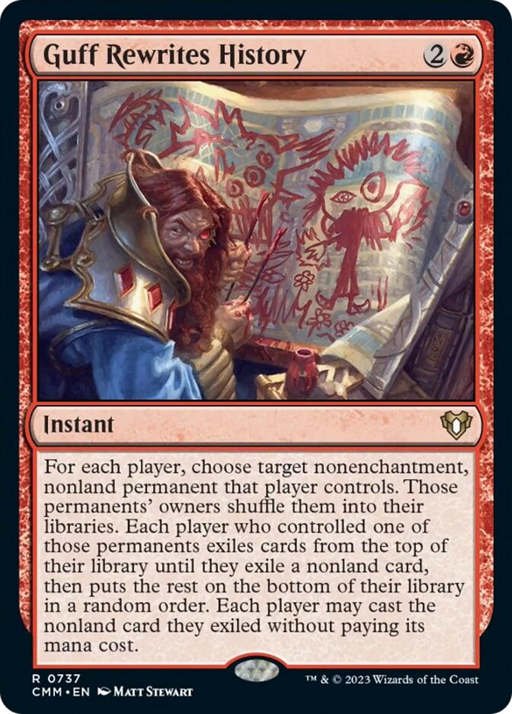Guff Rewrites History [Commander Masters] | Good Games North