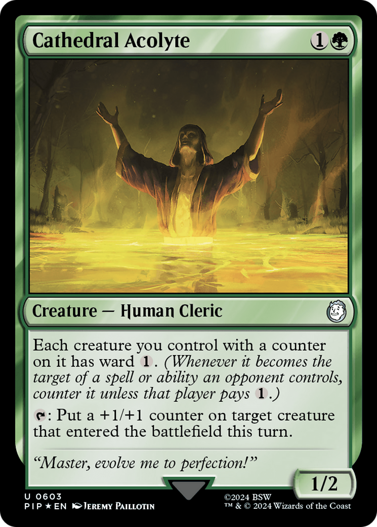 Cathedral Acolyte (Surge Foil) [Fallout] | Good Games North