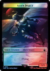Soldier // Alien Insect Double-Sided Token (Surge Foil) [Doctor Who Tokens] | Good Games North