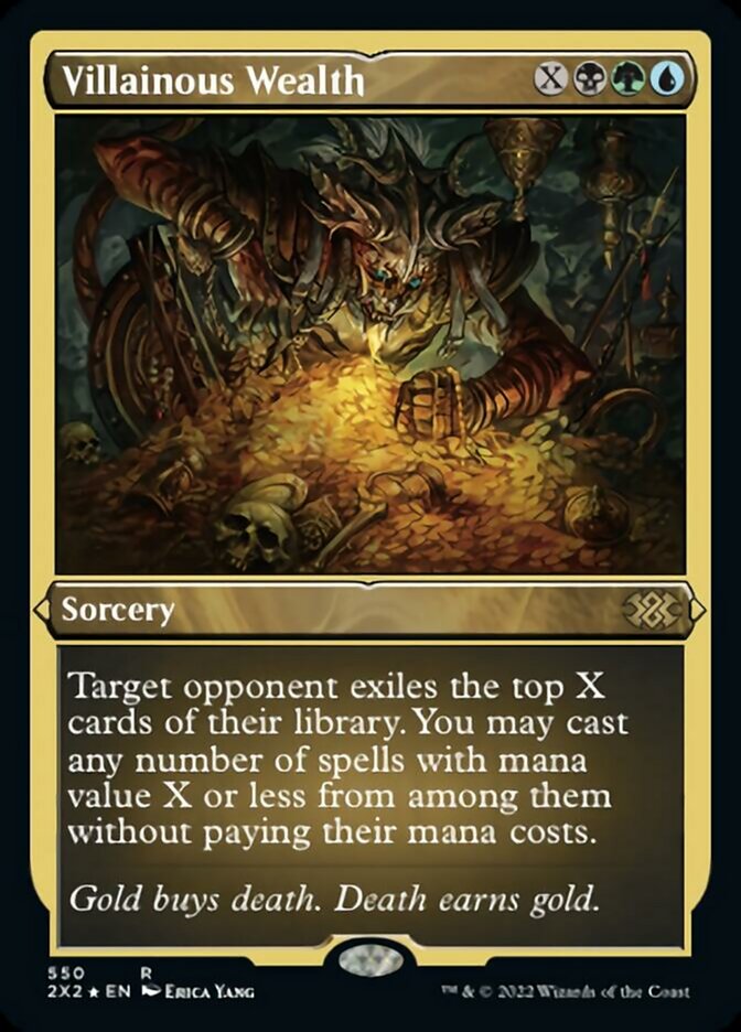Villainous Wealth (Foil Etched) [Double Masters 2022] | Good Games North