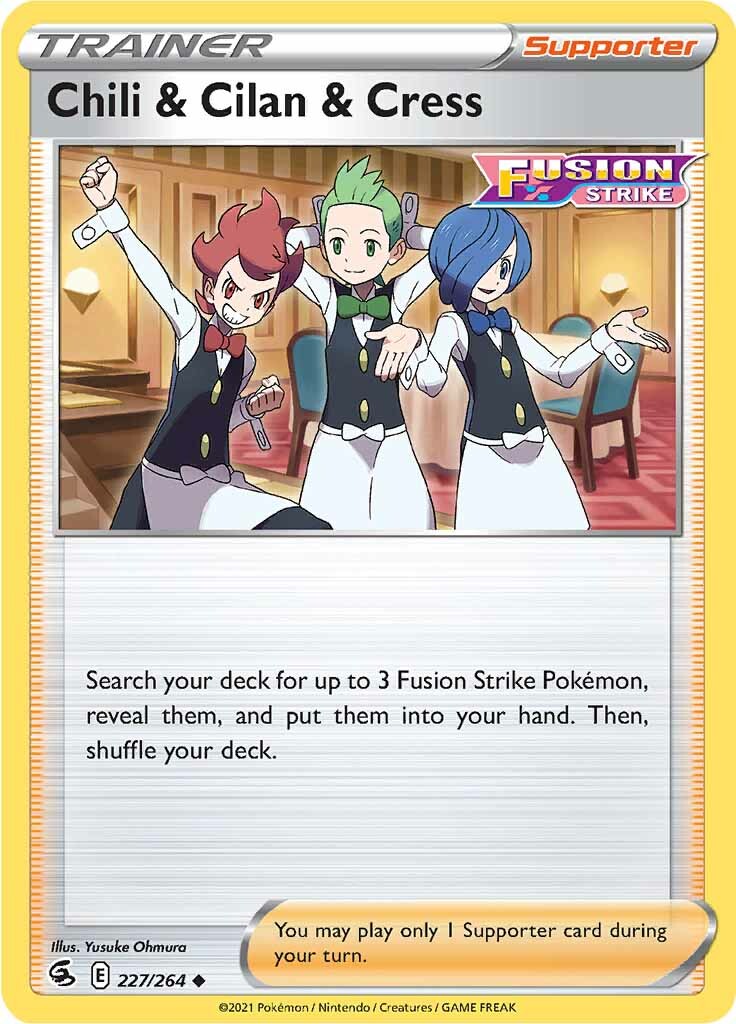 Chili & Cilan & Cress (227/264) [Sword & Shield: Fusion Strike] | Good Games North