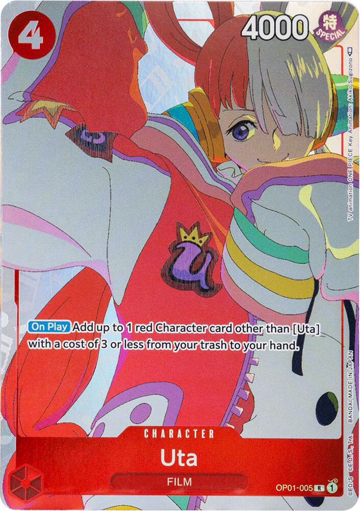Uta (Gift Col.) OP01-005 (One Piece Promotion Cards)  - Alternate Art Foil | Good Games North