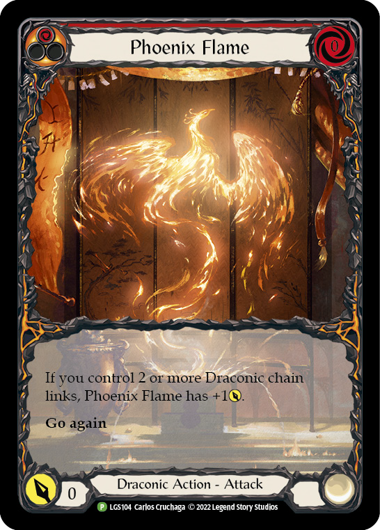 Phoenix Flame [LGS104] (Promo)  Rainbow Foil | Good Games North