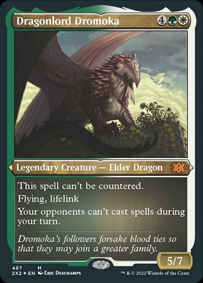 Dragonlord Dromoka (Foil Etched) [Double Masters 2022] | Good Games North
