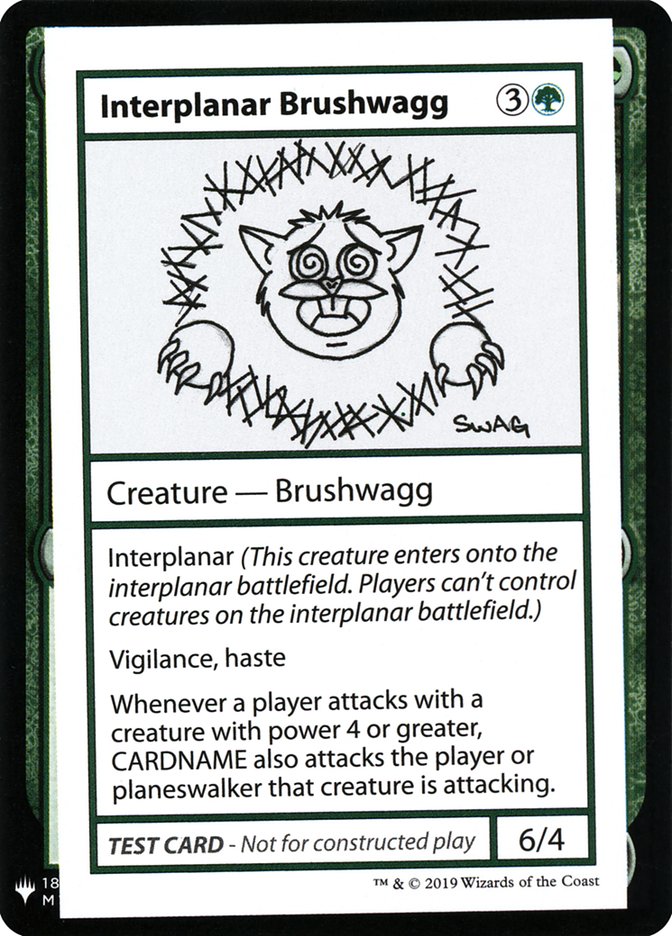 Interplanar Brushwagg [Mystery Booster Playtest Cards] | Good Games North