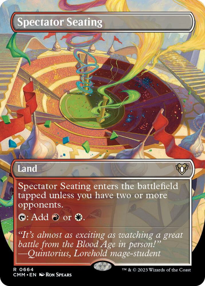 Spectator Seating Borderless (Commander Masters)  | Good Games North