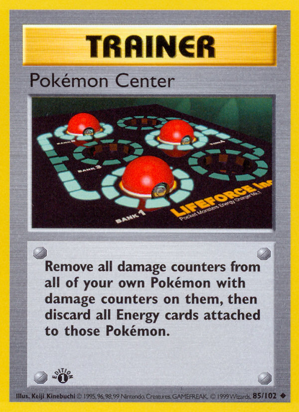 Pokemon Center (85/102) (Shadowless) [Base Set 1st Edition] | Good Games North