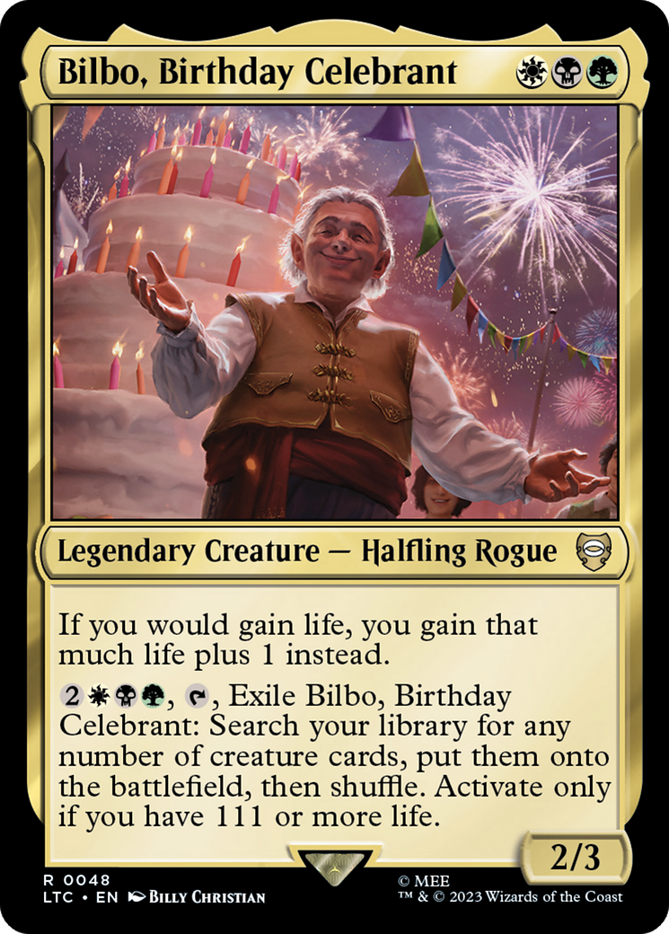 Bilbo, Birthday Celebrant [The Lord of the Rings: Tales of Middle-Earth Commander] | Good Games North