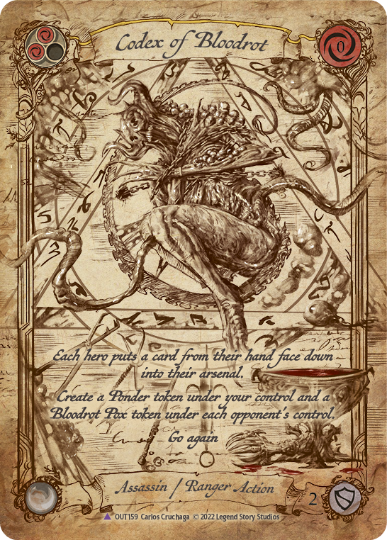 Codex of Bloodrot (Marvel Cold Foil) [OUT159] (Outsiders)  Cold Foil | Good Games North