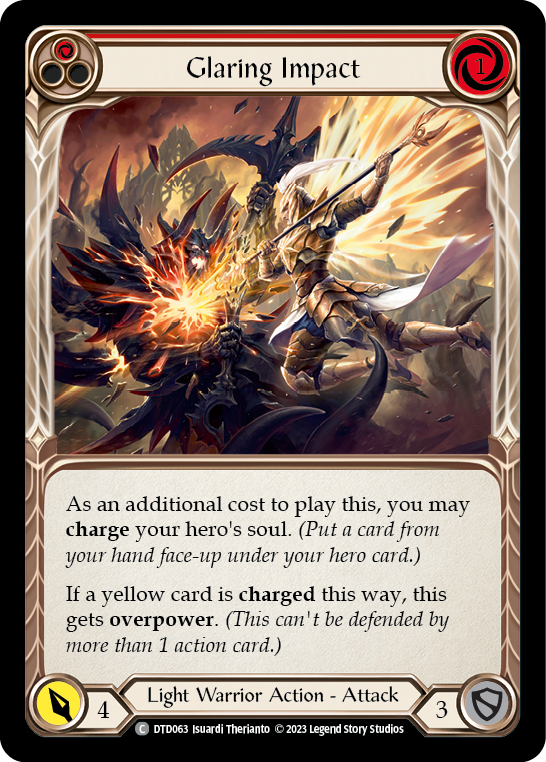 Glaring Impact (Red) [DTD063] (Dusk Till Dawn)  Rainbow Foil | Good Games North