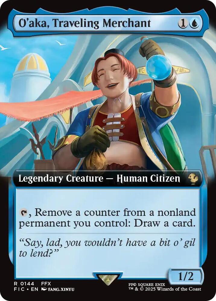 Oaka Traveling Merchant Extended Art (Commander: FINAL FANTASY)  | Good Games North