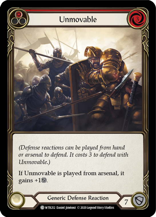 Unmovable (Red) [U-WTR212] (Welcome to Rathe Unlimited)  Unlimited Rainbow Foil | Good Games North