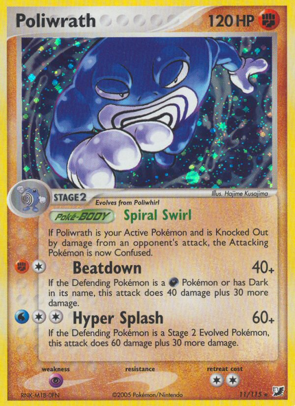 Poliwrath (11/115) [EX: Unseen Forces] | Good Games North