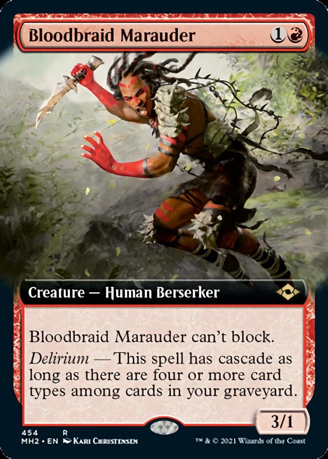 Bloodbraid Marauder (Extended Art) [Modern Horizons 2] | Good Games North
