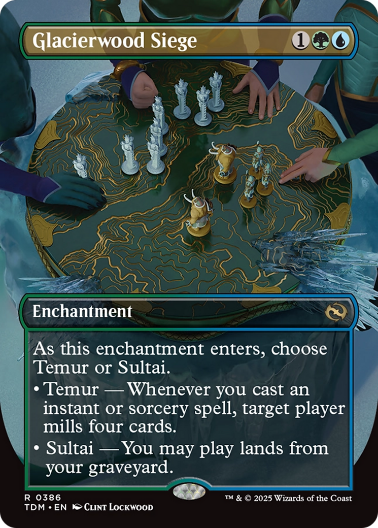 Glacierwood Siege (Borderless) [Tarkir: Dragonstorm] | Good Games North
