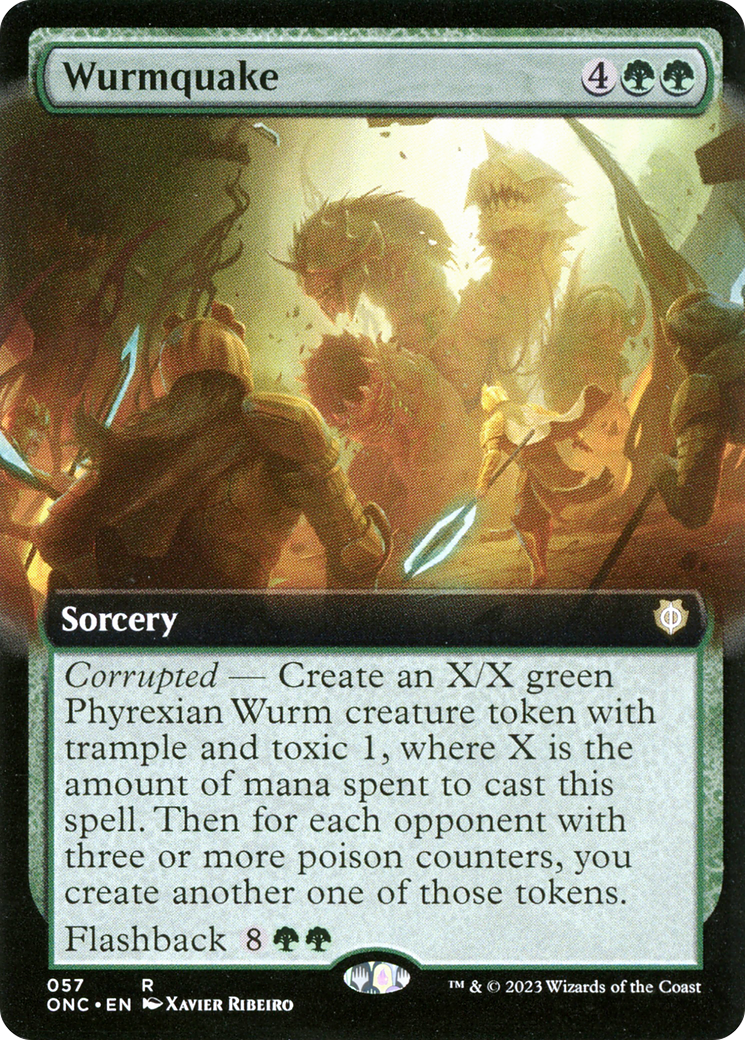 Wurmquake (Extended Art) [Phyrexia: All Will Be One Commander] | Good Games North