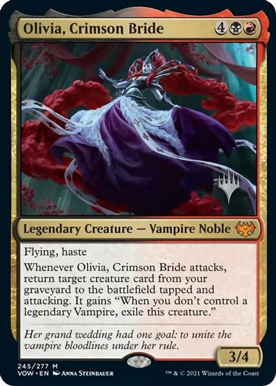 Olivia, Crimson Bride (Promo Pack) [Innistrad: Crimson Vow Promos] | Good Games North