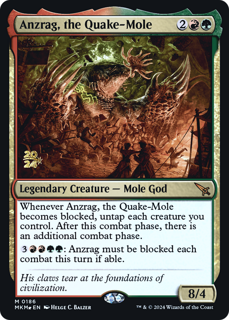 Anzrag, the Quake-Mole [Murders at Karlov Manor Prerelease Promos] | Good Games North