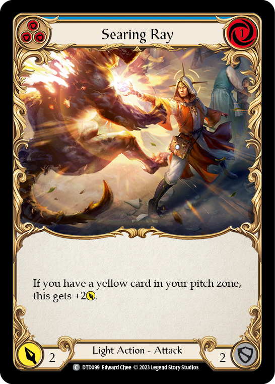 Searing Ray (Blue) [DTD099] (Dusk Till Dawn)  Rainbow Foil | Good Games North