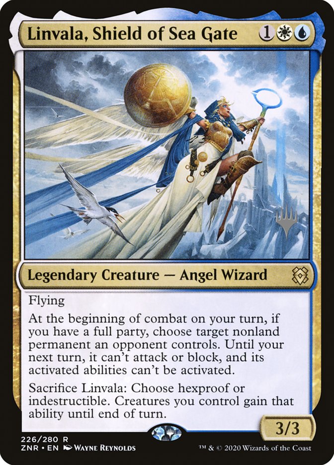 Linvala, Shield of Sea Gate (Promo Pack) [Zendikar Rising Promos] | Good Games North