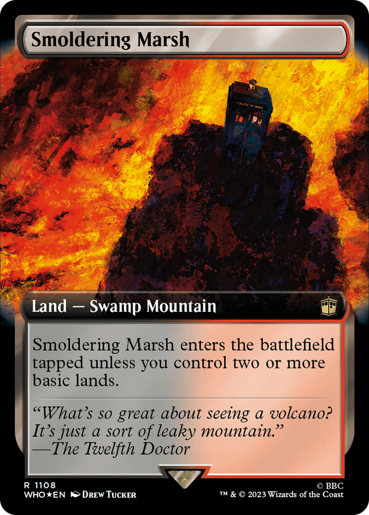Smoldering Marsh (Extended Art) (Surge Foil) [Doctor Who] | Good Games North