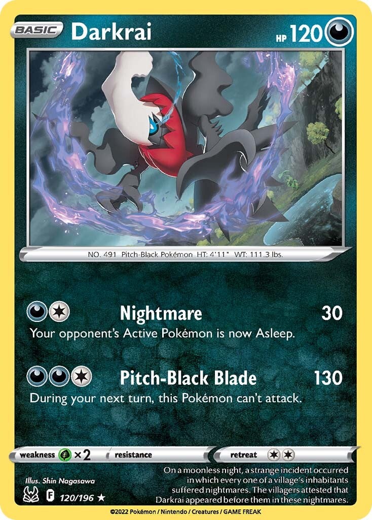 Darkrai (120/196) [Sword & Shield: Lost Origin] | Good Games North